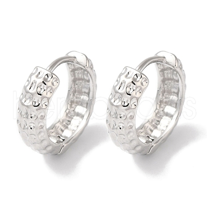 Ring Brass Hoop Earrings for Women EJEW-U008-02P-1