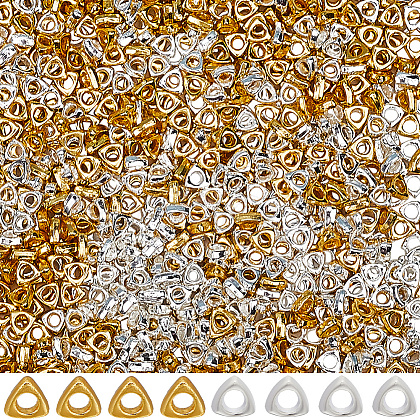 SOFPLATE 1000Pcs 2 Colors Zinc Alloy Spacer Beads FIND-SP0002-34-1