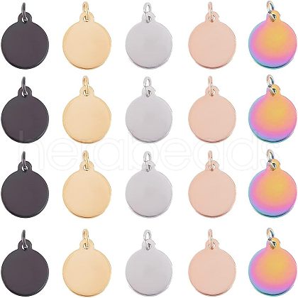 Unicraftale PVD Vacuum Plating 304 Stainless Steel Charms STAS-UN0017-15-1