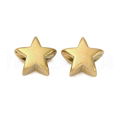 304 Stainless Steel Beads STAS-C128-01B-G-1