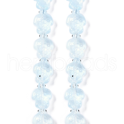 Transparent Glass Enamel Beads Strands GLAA-B021-06J-1