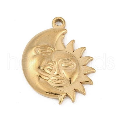 304 Stainless Steel Pendants STAS-D366-01F-G-1
