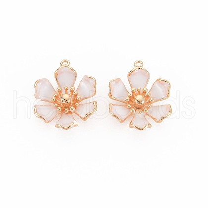 Brass Enamel Pendants KK-S364-277B-1