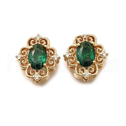 Brass Glass Beads KK-M318-46G-03-1