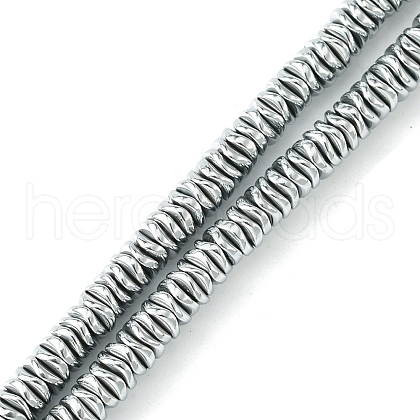 Electroplated Synthetic Non-Magnetic Hematite Beads Strands G-H020-M01-12-1