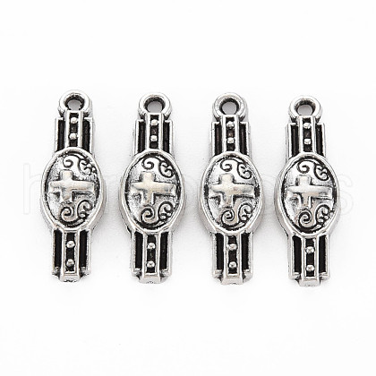 Tibetan Style Alloy Pendants TIBEP-N011-006-1