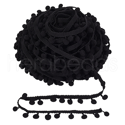 Nylon Pom Pom Ball Tassel Lace Ribbon DIY-WH0580-31B-1