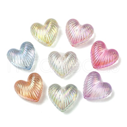 UV Plating Transparent Acrylic Beads OACR-B031-29-1