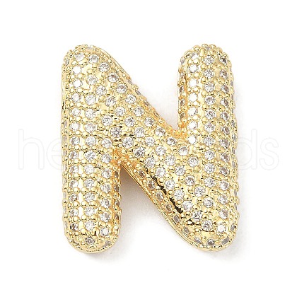 Rack Plating Brass Micro Pave Cubic Zirconia Pendants KK-Q790-01N-G-1