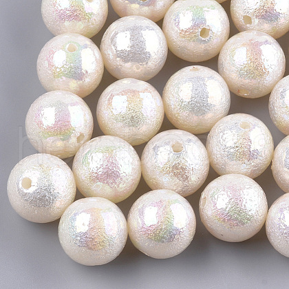 Acrylic Imitation Pearl Beads X-OACR-S024-15-14mm-1