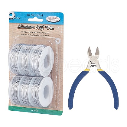 BENECREAT Round Aluminum Wire AW-BC0003-32A-1.5mm-1