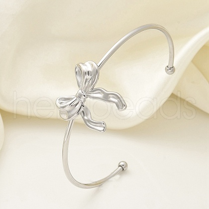 304 Stainless Steel Cuff Bangles BJEW-B107-01P-1