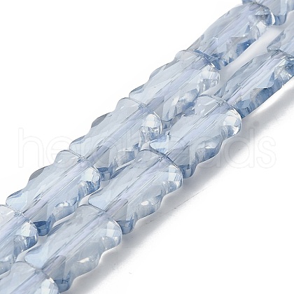 Electroplate Glass Beads Strands EGLA-L045-F-PL02-1
