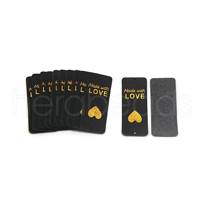 Valentine's Day PU Leather Labels PW-WG14950-13-1