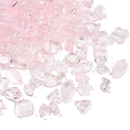 Gradient Color Transparent Glass Beads GLAA-B026-01C-1