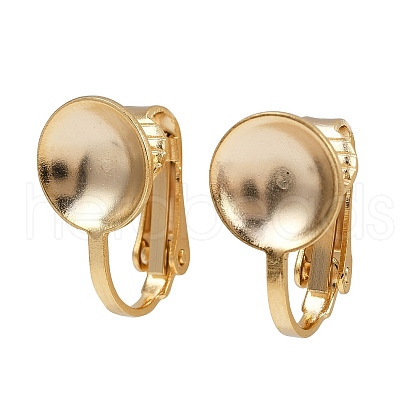 Brass Clip-on Earring Findings KK-P310-27B-G-1
