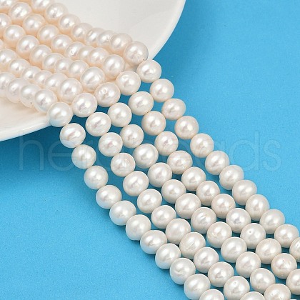 Natural Cultured Freshwater Pearl Beads Strands PEAR-I007-07J-01A-1