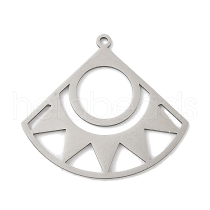 304 Stainless Steel Pendants STAS-S174-35P-1