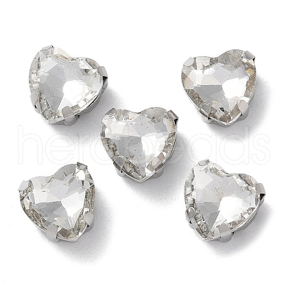 Heart Sew on Rhinestone RGLA-L028-04A-01-1