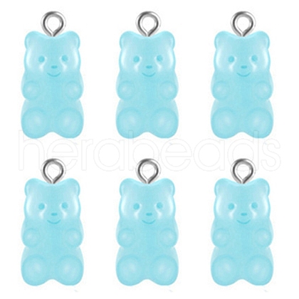 Transparent Resin Pendants HJEW-TAC0007-02E-1