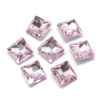 Pointed Back Glass Rhinestone Cabochons RGLA-T027-8x8mm-03-1