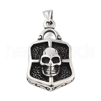 Retro 304 Stainless Steel Big Pendants STAS-I205-38AS-04-1