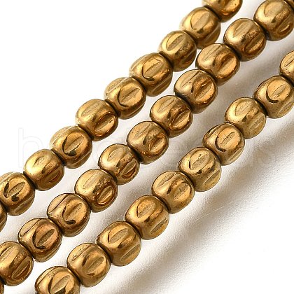 Electroplated Synthetic Non-magnetic Hematite Beads Strands G-C154-A01-01B-1