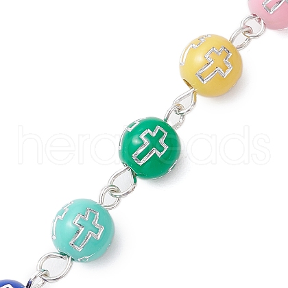 Acrylic Round with Cross Dowsing Pendulums PALLOY-JF02917-1