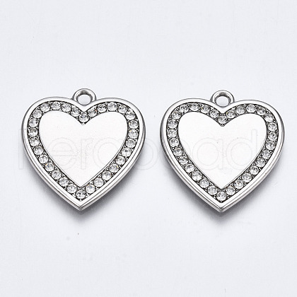 Alloy Crystal Rhinestone Pendants PALLOY-T067-200P-RS-1