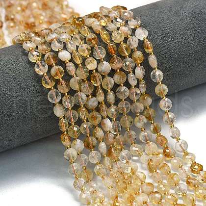 Natural Citrine Beads Strands G-K389-B70-01-1