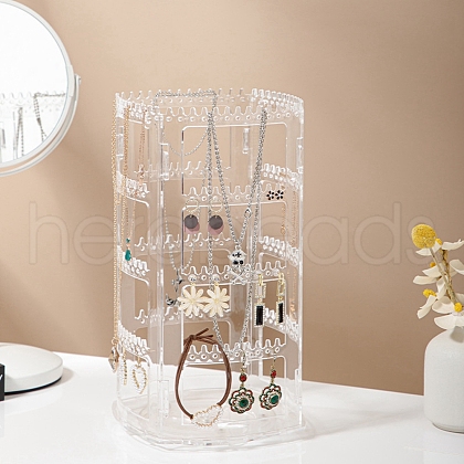 Rotatable Acrylic Earring Display Stands PAAG-PW0011-01-1