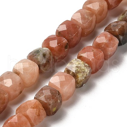 Natural Plum Blossom Jasper Beads Strands G-H078-C31-01-1