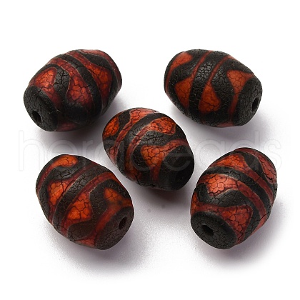 Tibetan Style dZi Beads TDZI-NH0001-E03-03A-1
