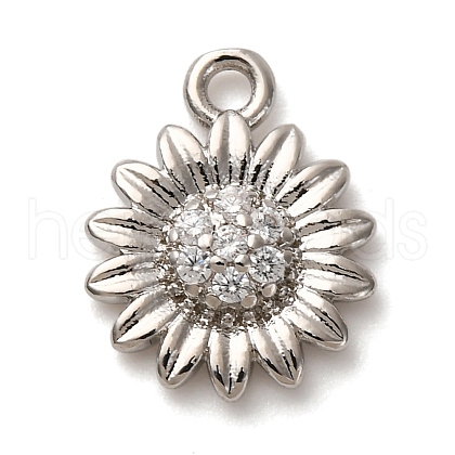 Brass Micro Pave Cubic Zirconia Pendants KK-I276-03P-01-1