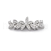 Brass Micro Pave Cubic Zirconia Spacer Beads KK-K371-47A-P-1