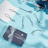 Glass Mobile Straps HJEW-HY00009-5
