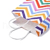 Wave Shaped Print Paper Packing Tote Bags CARB-R001-01C-3