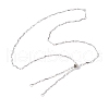 304 Stainless Steel Slider Necklace Makings AJEW-JB01261-01-1