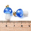 Handmade Lampwork Pendants LAMP-S069-08G-07-3