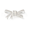 Brass Micro Pave Clear Cubic Zirconia Pendants KK-A236-12S-1