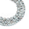 Yilisi 3 Strands 3 Style Natural Sesame Jasper/Kiwi Jasper Beads Strands G-YS0001-05-8