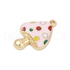 Alloy Enamel Pendants PALLOY-V003-04G-04-2