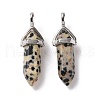 Natural Dalmatian Jasper Pendants G-K329-49P-2