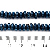 Electroplated Natural Lava Rock Beads Strands G-A256-E01-01H-4