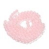 Baking Painted Imitation Jade Glass Round Bead Strands DGLA-Q021-8mm-45-2