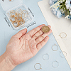 Beebeecraft 100Pcs 2 Colors 316 Surgical Stainless Steel Wine Glass Charms Rings STAS-BBC0005-95A-3