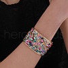 Iron Rhinestone Cuff Bangles for Women FS-WGA6AD4-01-3
