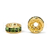 Brass Grade A Rhinestone Spacer Beads RSB038NF-10G-3