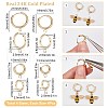 SUNNYCLUE 16Pcs 4 Sizes 201 Stainless Steel Huggie Hoop Earring Findings STAS-SC0004-67G-2
