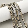 Natural Dalmatian Jasper Star Beads Strands G-Z080-A08-1